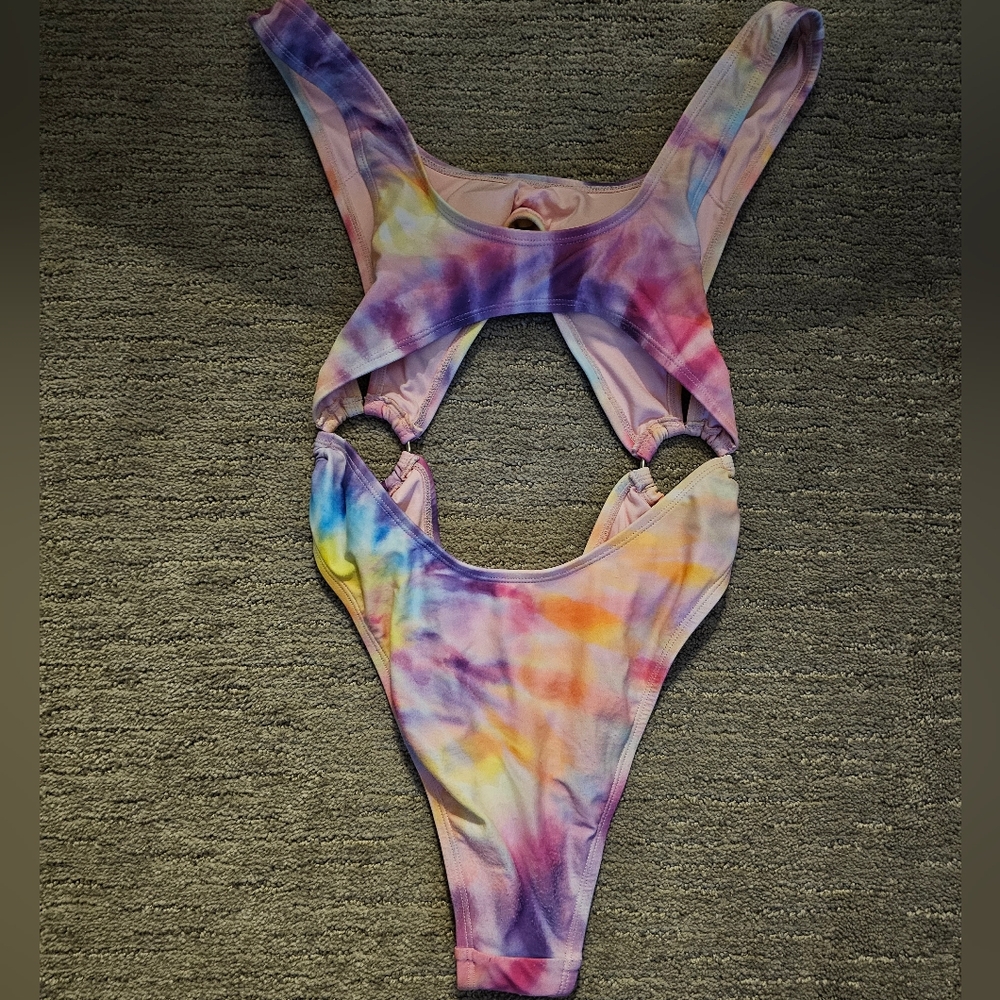 Forever 21 Size Small Colorful Tie-Dye Swimsuit
